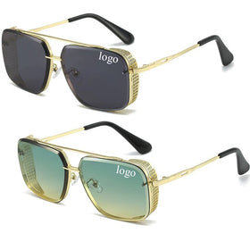 LBAshades 40005 Gradient Metal Retro Sunglasses for Men and Women Wholesale Anti-UV Square Shades