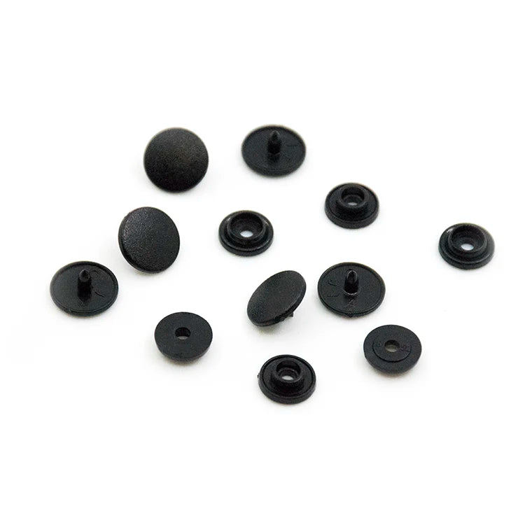 Factory Price Black Frosted T3 POM Sewing Snap Fastener Press Snap Button for Garments Babay Sleeping Bags