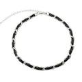 New Fashion Handmade Black Leather Link Chain Necklace Cool Chain Necklace Jewelry for Women
