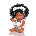 New African Dolls Cute Black Silicone Vinyl Soft Baby Toy for Children Kid Hot Sale 14inch /35cm Reborn Baby Doll for Girl