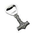 Fashion Stainless Steel Vintage Scandinavian Viking Cast Mjolnir Bottle Beer Opener As Gift Pendant Jewelry