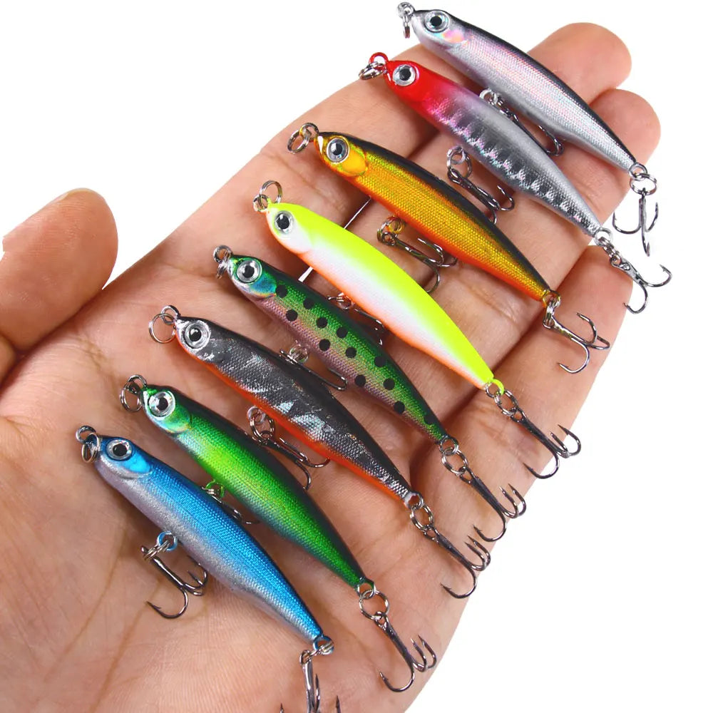 3.5g 50mm Mini Artificial Sinking Pencil Lure Saltwater Freshwater Pencil Fishing Lure Jerkbait