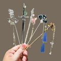 Chinese Style Elegant Tassel Hairpin Hair Accessories for Women Hairpin Hair Stick Women Metal Pearl Tassel Chopsticks Hair Clip