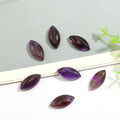 Wholesale 11x23mm Natural Amethyst Crystal Marquise Cabochon Flat Back Stone Healing Energy Chakra Reiki Jewelry Making Supplies