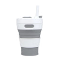 Expandable Silicone Water Cup Retractable Traveling Drinking Cup Folding Cup Wid Lid