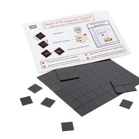 20x20mm Self-Adhesive Rubber Flexible Refrigerator Magnets DIY Educational Puzzle Toy with Customized Logo Paper Bag