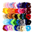CHENGHE OEM Custom 55 Colors Velvet Ponytail Holder Hair Scrunchies Women Scrunchies for Decoration Velvet Hair Ties Accessories