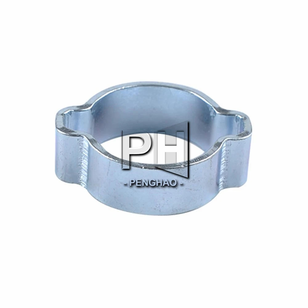 Double Ears Clamps 5-20mm Stainless Steel Water Fuel Hose Pipe Clamp Kit for Automotive Industrial Adjustable Fasteners