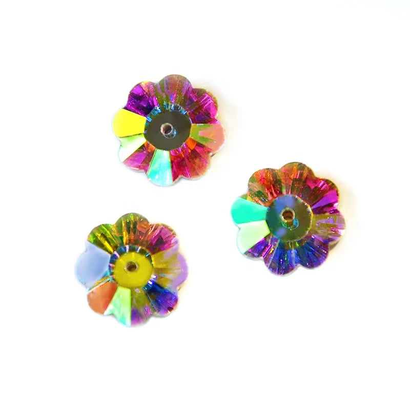 YANRUO 3700 AB  Margarita Sewing Glass Rhinestones for Handbag