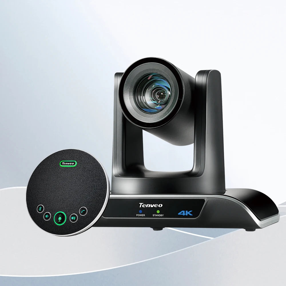 2025 TENVEO hot sales video conference group 4K 5x zoom PTZ VHD4K camera and USB/ M3B speakerphone for meeting