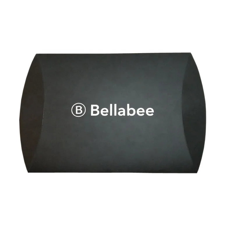Manufacturer Wholesale Custom Logo Printed Eco-Friendly Black Art Paper Pillow Box for Birthday Gift Packaging