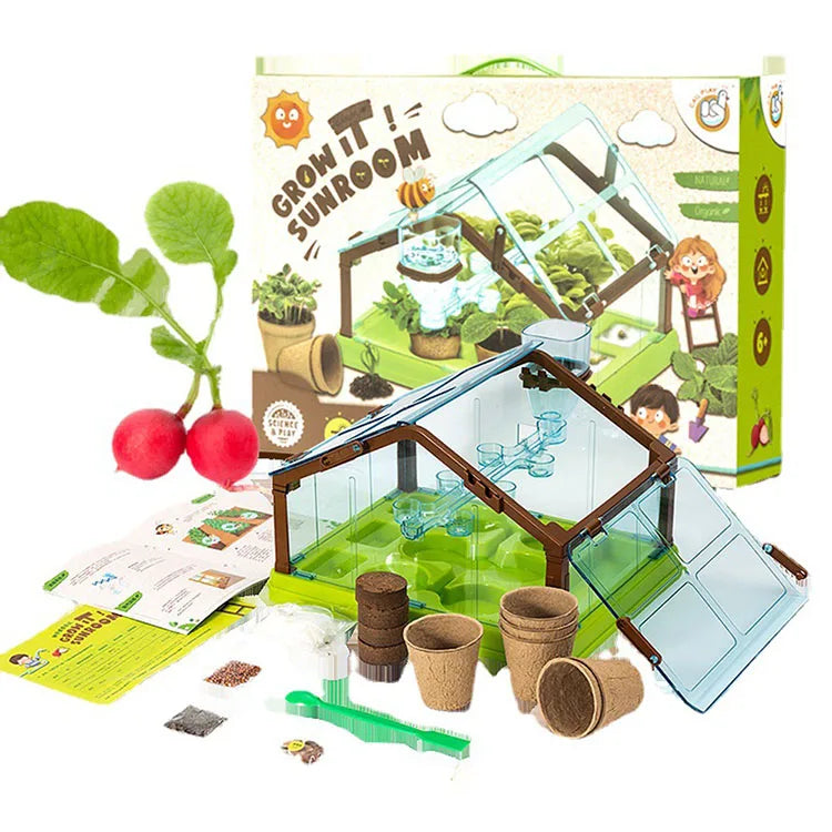 Children's Handmade Plastic Science Experiment Toy Kindergarten Baby Planting Bar 46x34x10.5cm for Home & Indoor Use