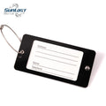 Premium Colored Luggage Tags Acrylic Luggage Tags Aluminium Name Card Holder for Baggage Bags Suitcases Backpacks