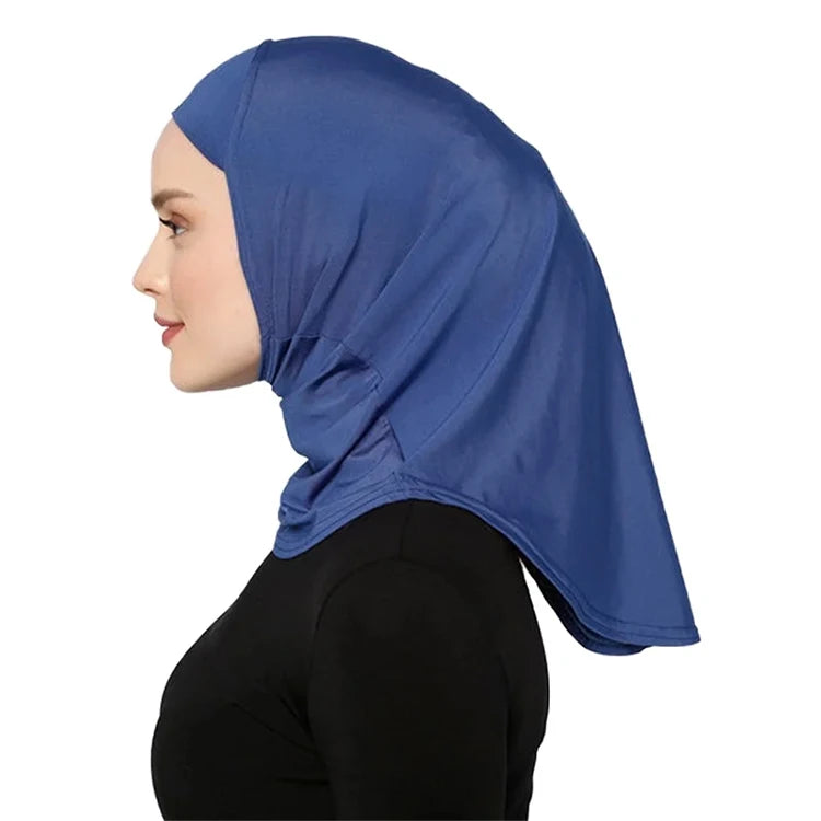 Breathable Instant Sport Hijab Women Jersey Soft Stretch Inner Muslim Training Running Fitness Hijab Sport Wear