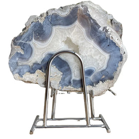 Natural Agate Coaster Agate Slice With Display Stand Wholesale Price