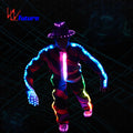 Macheal Jackson Glowing LED Jacket Pants Hats & ShoesHip Hop Dance MJ Tron Dance Suit  Clothes