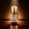 Luxury Arabian 50ml Glass Empty Perfume Bottle Octagon Shape with Screw Cap Screen Printing for Skin Care Serum Wholesale