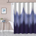 Modern Gradient 3D Polyester Fabric Shower Curtain Set with 12 Hooks for Bathroom Shower Curtain for Bathtubs Hotels