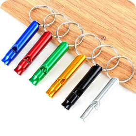 Epsilon Custom Metal Emergency Whistle Self Defense For Anti Rape Colorful Keychain Whistles For Survival Safety Sos Outdoors Activities