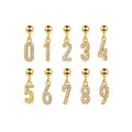 FUAMAY 18K Gold Plated Angel Number Diy Charms Pendants Necklace Number 0-9 Charm Diy Necklace With Zircon