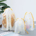 Waterproof Travel Portable Drawstring Bag Easy Carry Storage Sneaker Pocket Tote PE Plastic Bags
