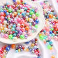 6mm ABS Imitation Pearl AB Color Round Beads 100pcs Per Pack