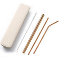 Stainless Steel Gold Drinking Straws Colored Metal Straws