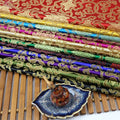 Chinese Rich Flower Pattern Metallic Brocade Fabric for Wedding