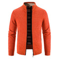 Fashion Men Winter Jacket Fleece Lined Plus Size Jackets Men's Zip-up Sweater