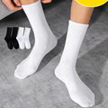 Wholesale Black White Terry Cushion Athletic Training Socks Men Unisex Thick Sports Gym Basketball Crew Socks
