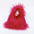 Solid Color Faux Plush Furry Fur Tote Bags Ladies Purses and Handbags Women Handbags Ladies