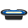 YH Custom Electronic Digital Casino Led Poker Table Texas Hold'em Poker Table With Led Light
