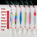 Long-Range Casting Iron Plate Sequin Jigging Lure Bass Freshwater Sea Fishing Gear Printed Live Bait Lead Metal Artificial Hard