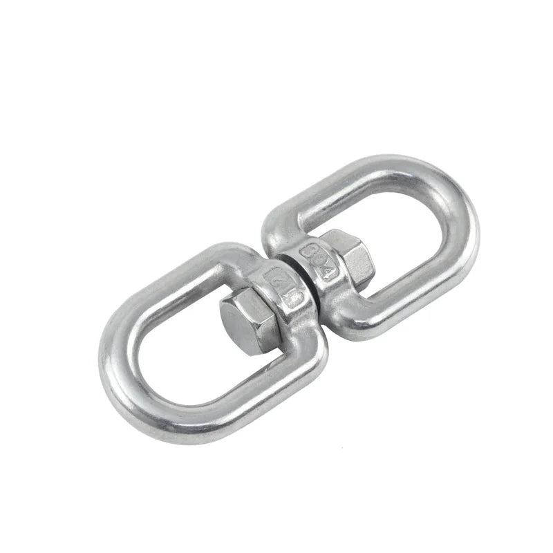 8-Shaped Universal Rotating Ring 304 Stainless Steel XX Ox Swivels M4-M32 Chain Buckle with Rotating Chains