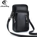 AndoBag Small Sling Shoulder Crossbody Bags for Women Fashion Mobile Phone Bag Large Capacity Genuine Cow Leather 6535