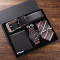 Yamo 2024 Men's Open Short 5-in-1 PU Credit Card & Smart Watch Wallet Set-Fashion Boutique Gift Set