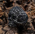 Factory Instock Stainless Steel Sugar Skull Rings for Men Women Stainless Steel Day of the Dead Mens Jewelry