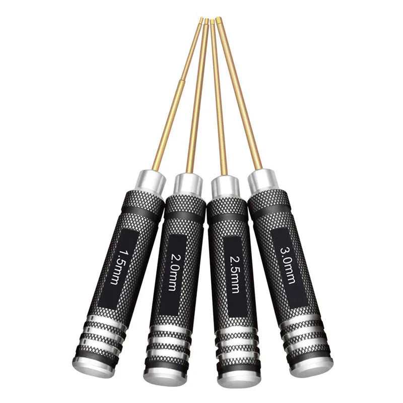 Industrial Grade Steel Hex Screwdriver Set 1.5mm-3.0mm for FPV Racing Drones Helicopters Airplanes Cars & Boats RC Parts