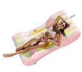 B03 PVC Inflatable Cell Phone Water Float Lounge Raft for Adults 180x90cm Pink Pool Toy for Summer