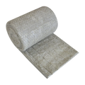 Factory Direct Sale Rock Wool Insulation Blanket 80kg/m3 50mm Industrial Flame Retardant Lana Mineral Wool Rolls with Wire Mesh
