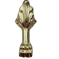 Traditional Gold Cast Iron Freestanding Soaking Claw Foot for Villa Bathtub