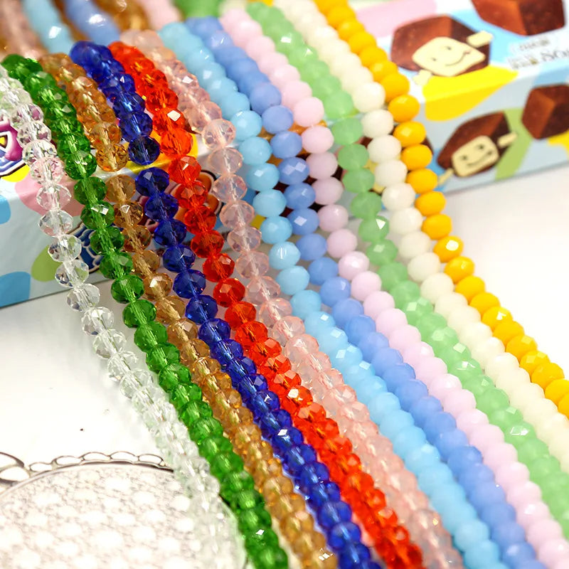 Wholesale 3mm 4mm 6mm 8mm Round Glass Beads  Faceted Quartz Crystal Glass Beads Scattered