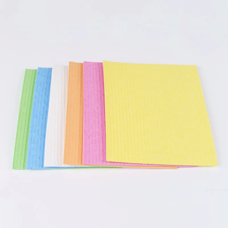 High Absorbent Biodegradable Cellulose Dish Cloth Roll Thickness  Cellulose Wood Pulp  Cleaning Cloths