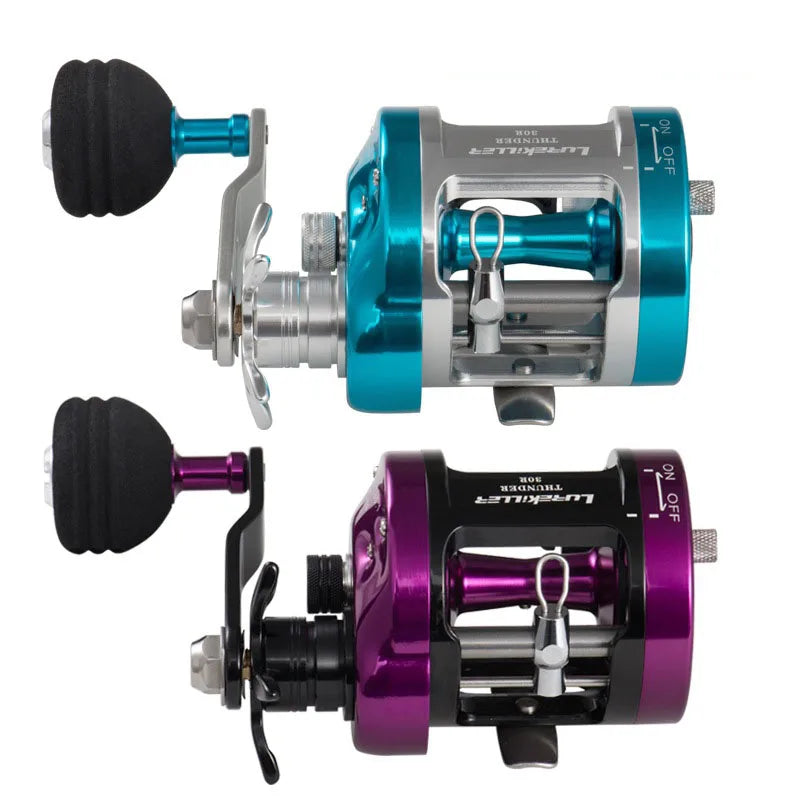 Stock Plastic Spool Metal Rocker YH300 6.0:1 Drum Fishing Reel Deep Sea Slow Jigging Reel Saltwater