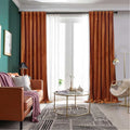 Light Blocking Thermal Drapes 100% Polyester Modern All-Season Gorgeous Decor Velvet Curtains for Hotel