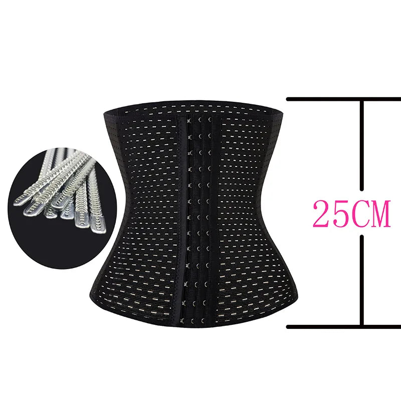 25cm Push up Body Belt Tight Girdles Corsets Corrective Support Slim Waist Trainer Hollow Breathable Abdominal Belt Corset