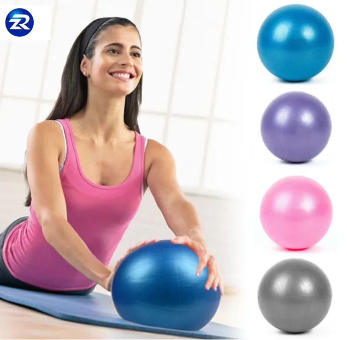Custom Printed Black Exercise  Balance 55cm  Mini Fitness Yoga Ball Set with Pump