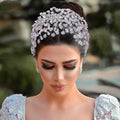New Luxury Fashion Diamond Crystal Headwear Bride Hair Accessories Rhinestone Wedding Bridal Headband Headpieces