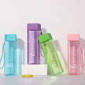 New Product Ideas 2023 Custom logo Square Water Bottle 450ml Tomatodos De Agua Sport Plastic Drinking Water Bottle