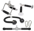 Home Gym Fitness Double Rope v Handle bar Factory Smith Machine Accessories Handle Press Down Bar Tricep Rope Attachment Set